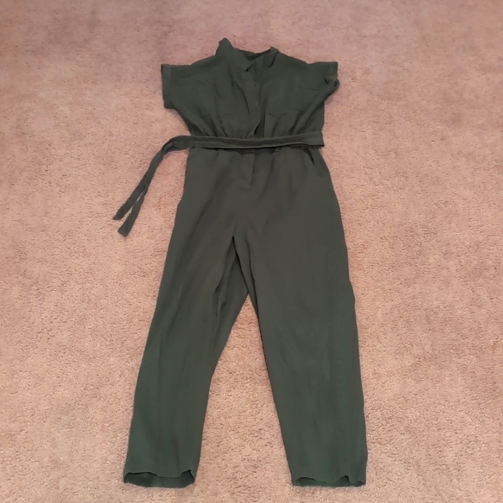 Army green jumpsuit